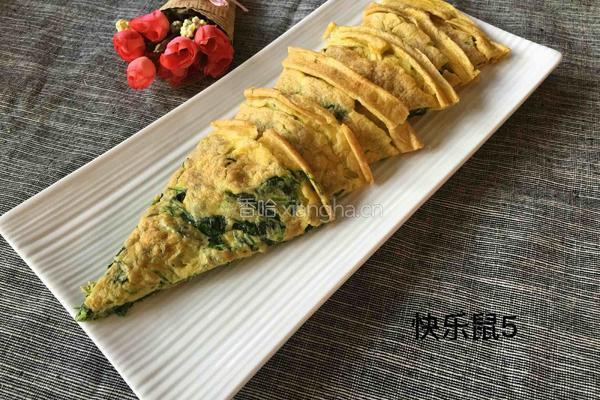 菠菜鸡蛋饼的做法图解8