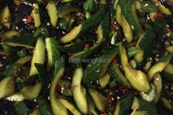 酸辣糖醋爽口黄瓜片的做法图解4
