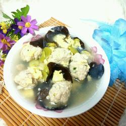 蚕豆瓣肉圆蛋汤的做法[图]