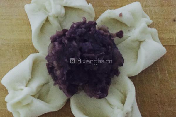 豆沙花包的做法图解5