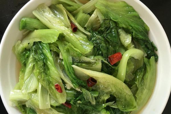 爆炒生菜的做法图解5