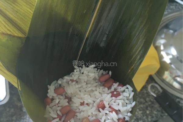 红豆粽子的做法图解5