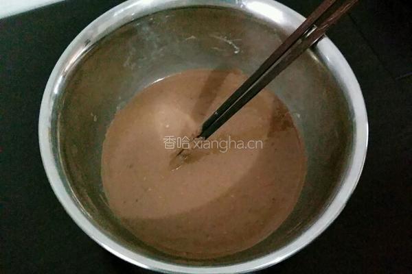 可可芝麻奶香发糕的做法图解4