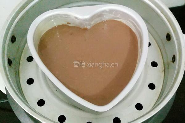 可可芝麻奶香发糕的做法图解10