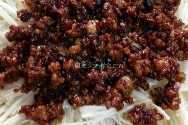 肉沫金针菇的做法图解3