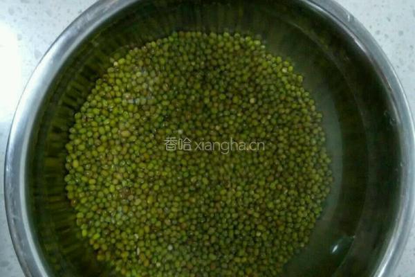 奶香豆沙绿豆糕的做法图解2