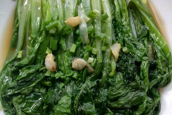 素炒小白菜的做法图解5