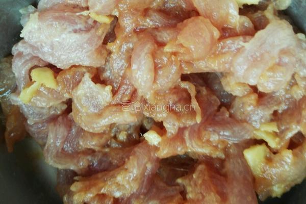 青椒炒肉的做法图解3
