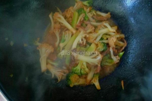 肉丝炒双花的做法图解11