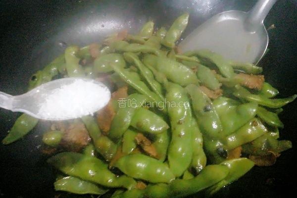 豆角炒肉片的做法图解9