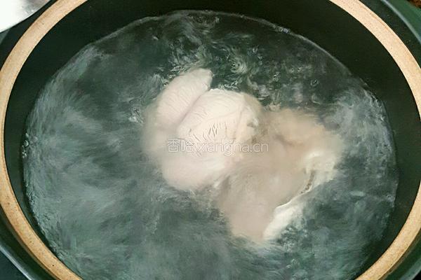 野米熬鸡汤的做法图解5