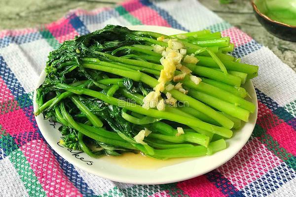 炒菜心的做法图解8