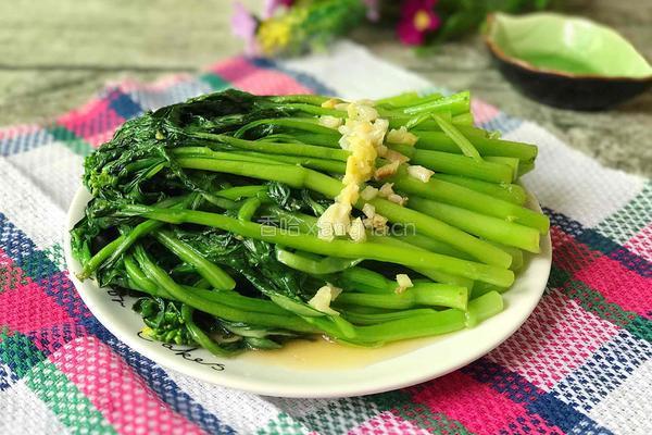 炒菜心的做法图解7