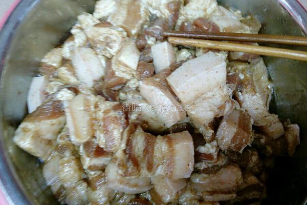 五香咸肉绿豆粽的做法图解4