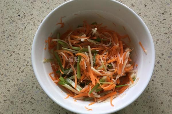 菜丝煎饼的做法图解3