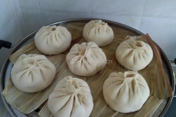 豆腐皮小白菜猪肉馅包子的做法图解9