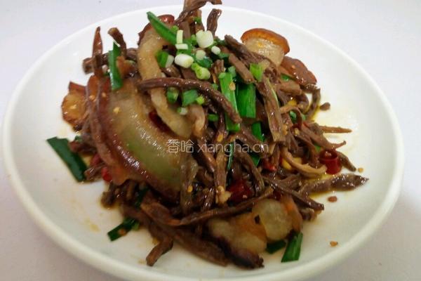 腊肉干豇豆的做法图解6