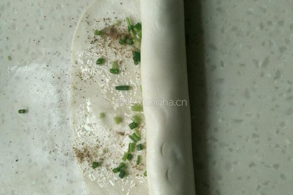椒盐葱油饼的做法图解3