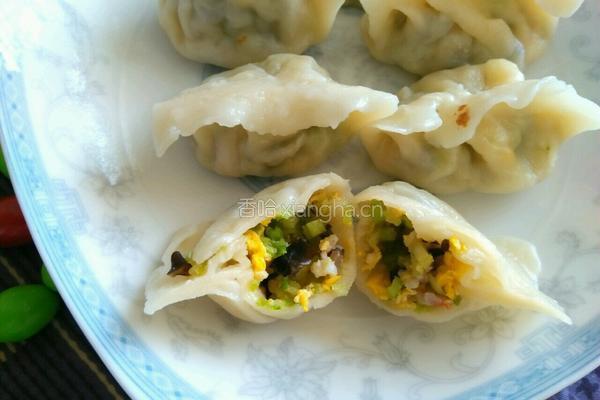 山芹鸡蛋虾仁饺的做法图解11