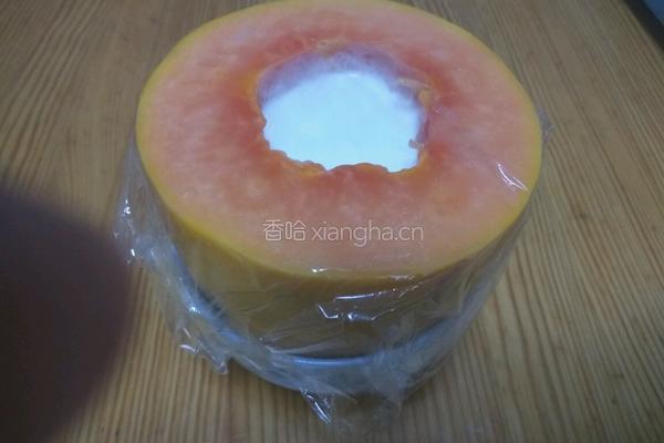 木瓜椰奶冻的做法图解4