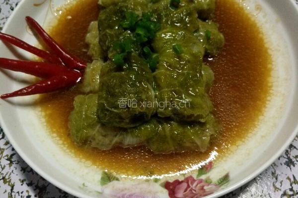 白菜肉卷的做法图解11
