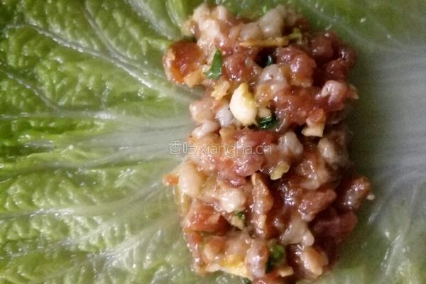 白菜肉卷的做法图解4