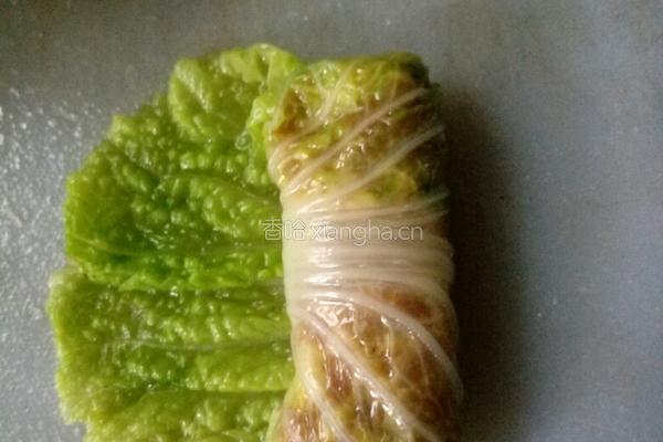 白菜肉卷的做法图解5
