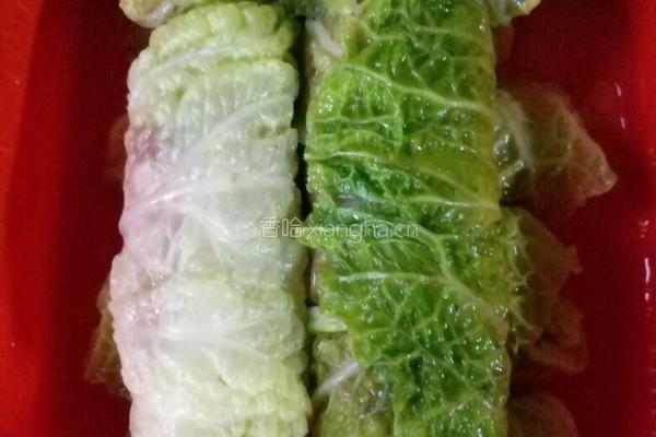 白菜肉卷的做法图解7