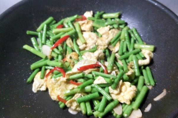 豆角炒鸡蛋的做法图解12