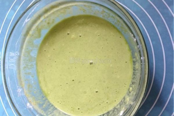 菜汁煎饼的做法图解4