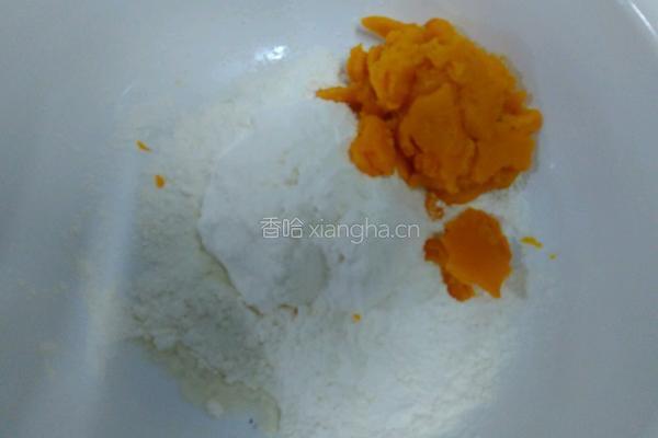 南瓜玫瑰花卷的做法图解5