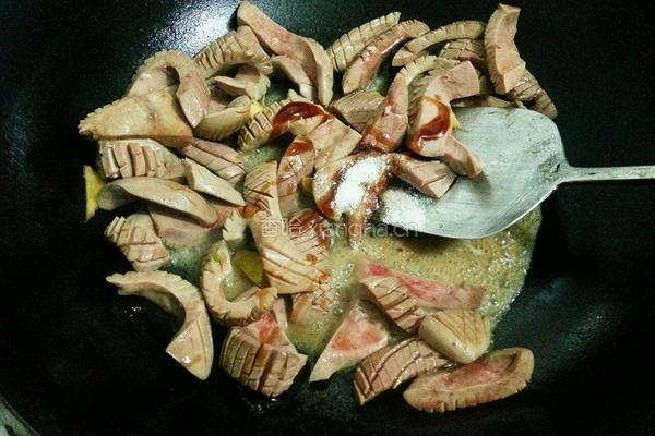 青椒炒腰花的做法图解8