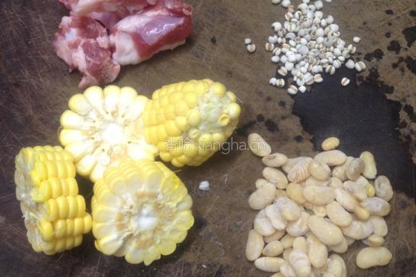 排骨玉米黄豆薏米汤的做法图解1