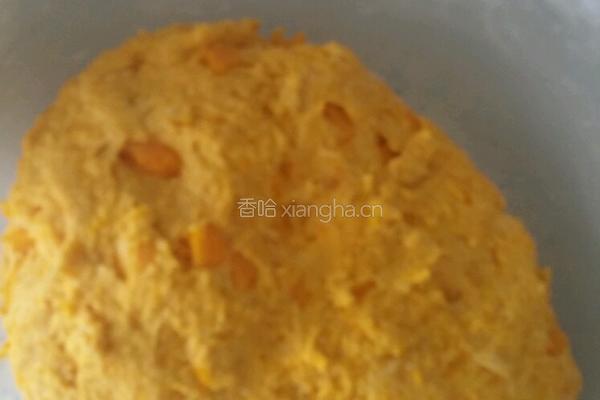 中种南瓜豆沙包的做法图解2