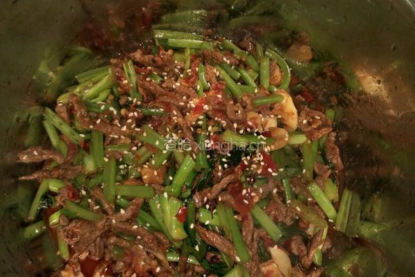 芥菜炒牛肉