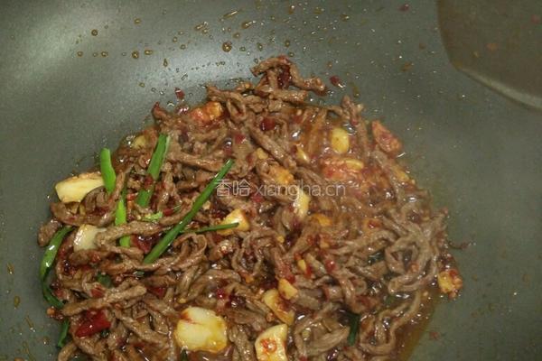 芥菜炒牛肉的做法图解7
