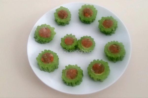 苦瓜酿肉的做法图解5