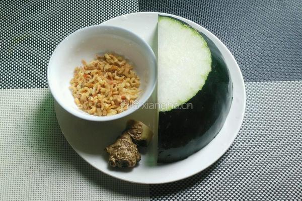 虾米冬瓜汤的做法图解1
