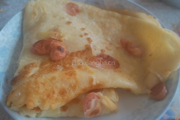 火腿鸡蛋饼的做法图解7