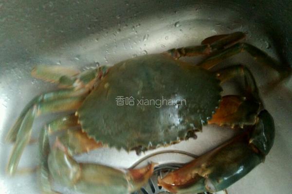 咸蛋黄焗青蟹的做法图解1