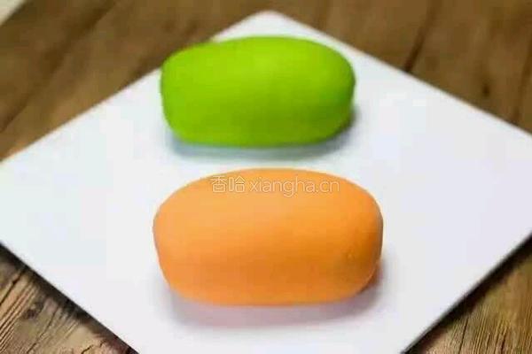 彩色花卷的做法图解1