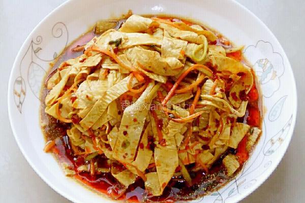 凉拌豆腐皮的做法图解4