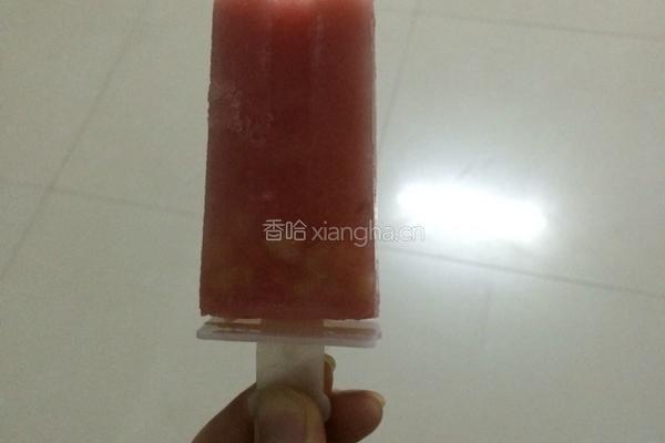 西瓜牛奶冰棒
