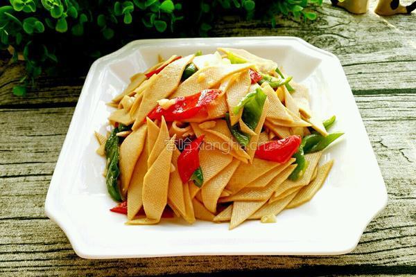小炒豆腐皮的做法图解9