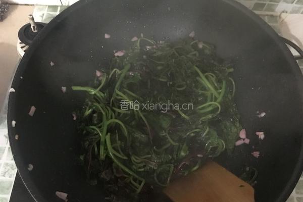 蒜茸红苋菜的做法图解6