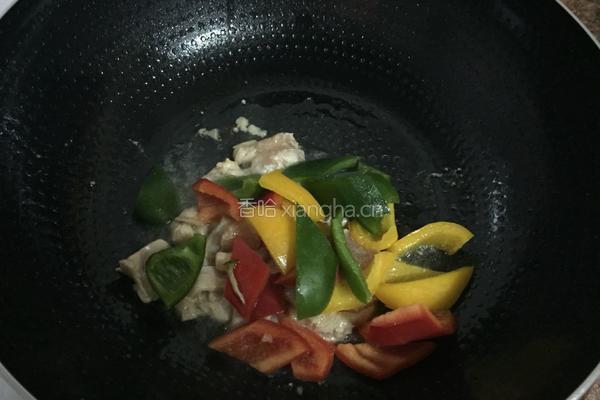 鸡肉彩椒的做法图解4