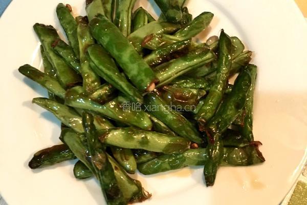 干煸四季豆的做法图解4