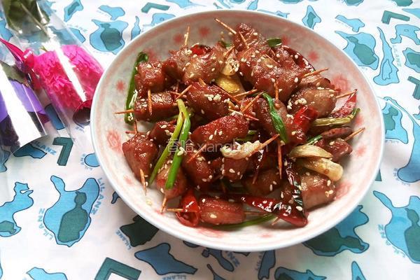 香辣牙签肉