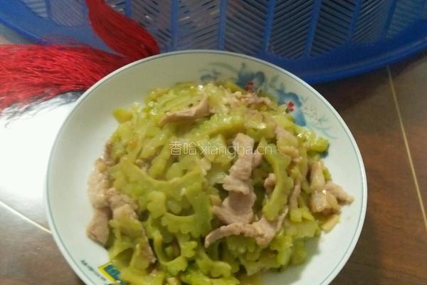 苦瓜炒肉的做法图解7