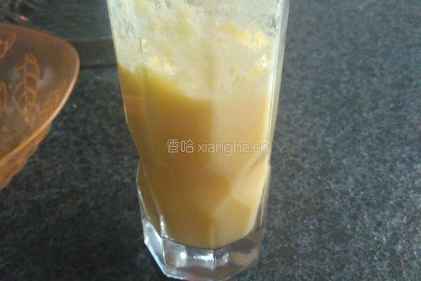 哈密瓜成长牛奶的做法图解3